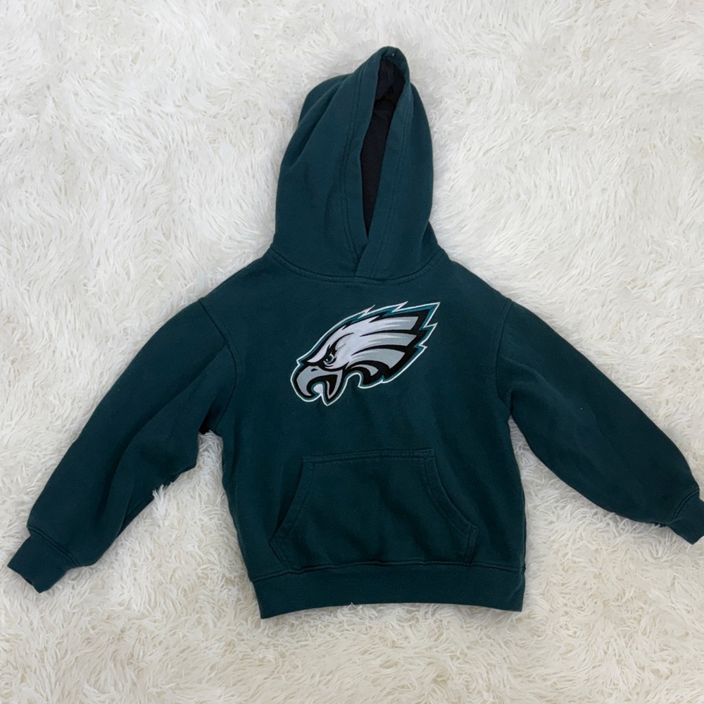 Kids Green Eagles Hoodie with Logo
